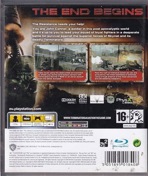 Terminator Salvation - PS3 (B Grade) (Genbrug)